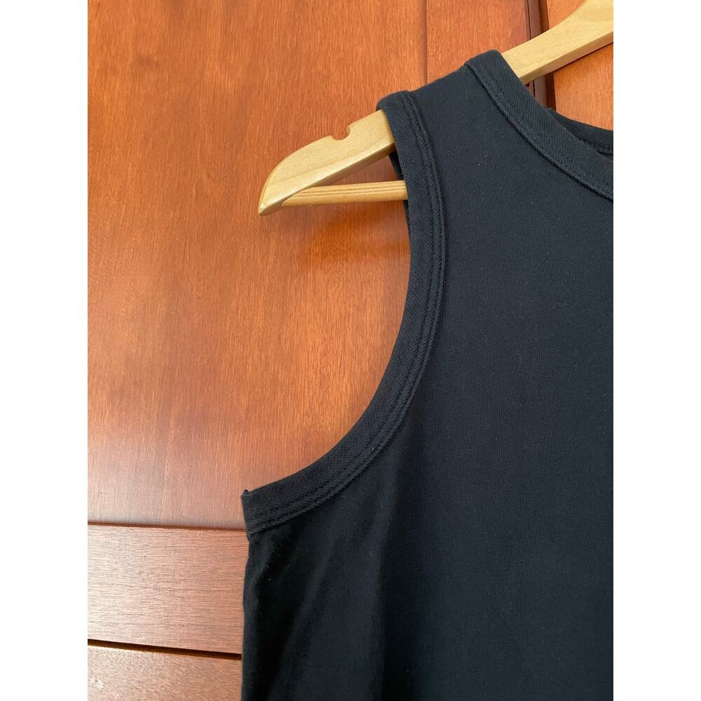 American Giant Muscle Tee Dress Sleeveless Black Size Small - Picture 4 of 8